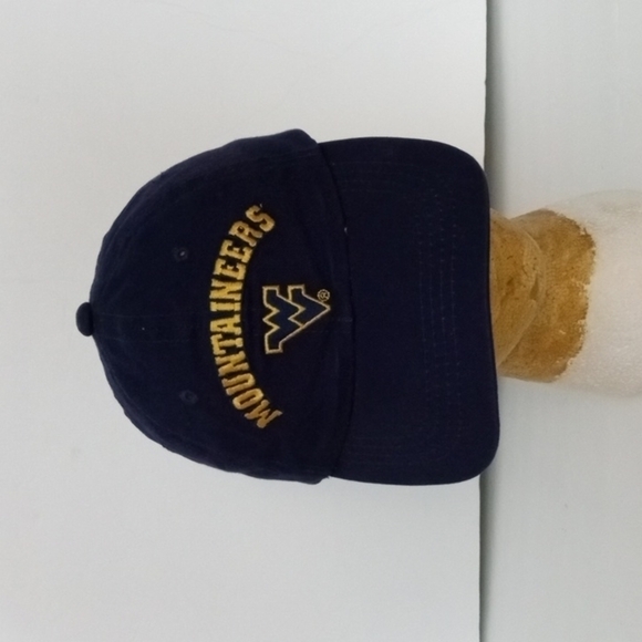 West Virginia Mountaineers Cap, Navy with Gold Letters, Pre-owned - Picture 1 of 5